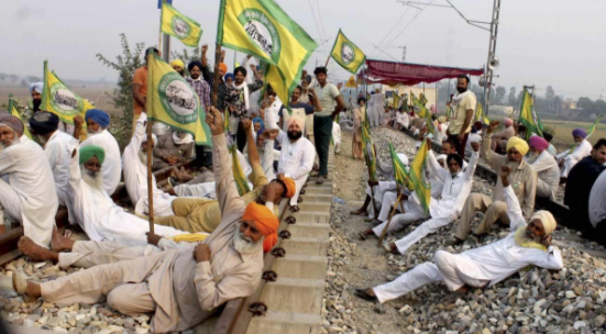 नए कृषि कानूनों के विरोध प्रदर्शनों