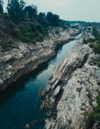 Marble rocks in Bhedaghat