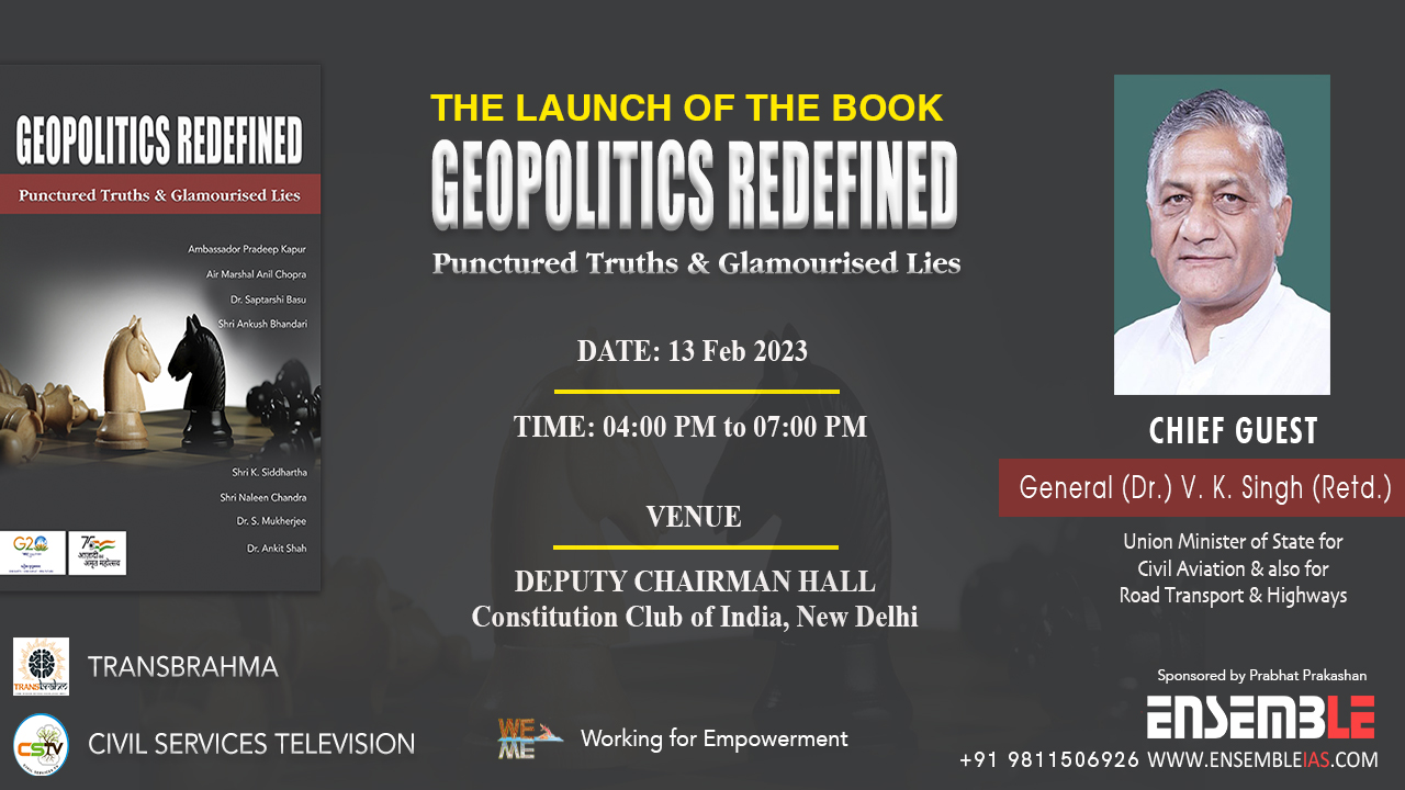 Book Launch-Geopolitics Redefined-2023